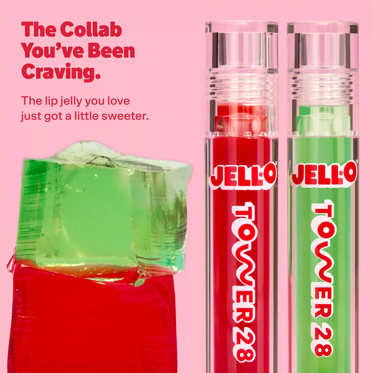 JELL-O® X TOWER 28 Lip Jelly Lip Gloss Gift Set